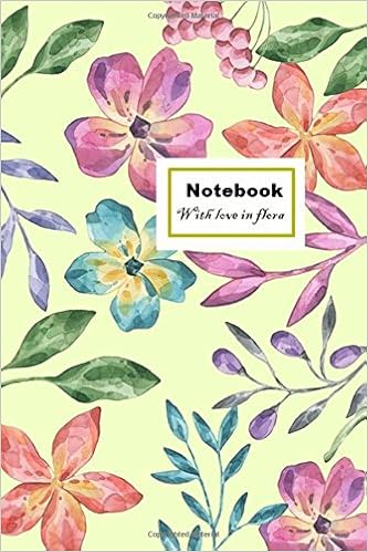 Notebook With Love In Flora Yellow Wallpaper Mini Note Paper Blank 100 Pages 6x9 For Gift Girl Women Lady Cheek Flower 9781975931230 Amazon Com Books