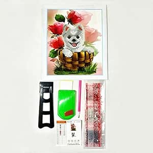 Amazon.com: Whitelotous 5D Diamond Painting with Easel, Desk Cardboard