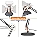 LEPOWER Metal Desk Lamps, Adjustable Goose Neck Architect Table Lamp/Swing Arm Desk Lamps with Clamp, Eye-Caring Study Lamps for Bedroom and Office (Black)