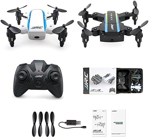 Beyondsky JJRC H345 Foldable RC Drone Dual-Aircraft Combination Micro 2.4Hz Foldable Drone Set JJRCI White &amp; JJRCII Black Mini Quadcopter with Remote Controller H42 (H345)