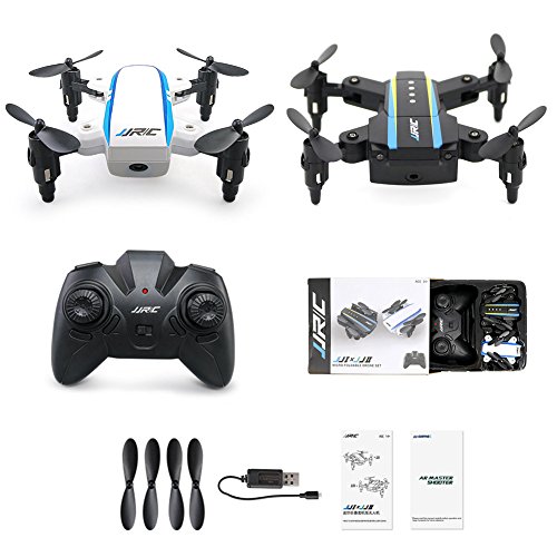 Beyondsky JJRC H345 Foldable RC Drone Dual-Aircraft Combination Micro 2.4Hz Foldable Drone Set JJRCI White &amp; JJRCII Black Mini Quadcopter with Remote Controller H42 (H345)