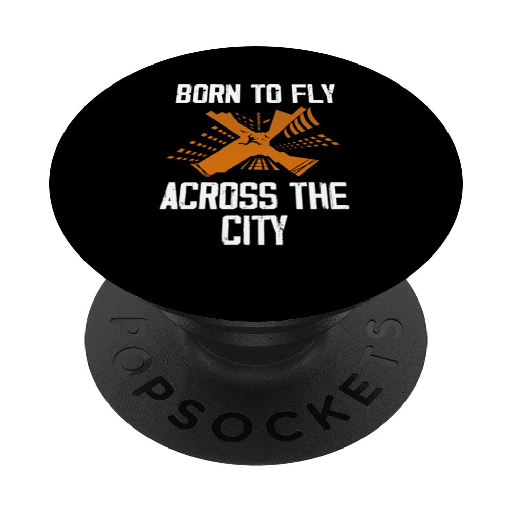 Born To Fly Parkour Free Runner Funny Free Running Parkour PopSockets Swappable PopGrip