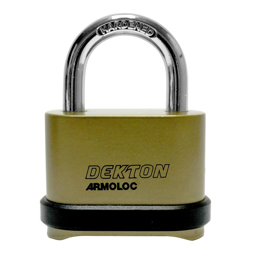 Dekton 4 Digit High Security Combination Padlock-made From Zinc Alloy| Hardened Steel Shackle For Cut Resistance Security lock| 4 Digit Combination| Indoor And Outdoor lock| Keyless Convenience