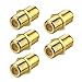 VCE 5-Pack Gold Plated F-Type Coaxial RG6 Connector,Cable Extension Adapter primary