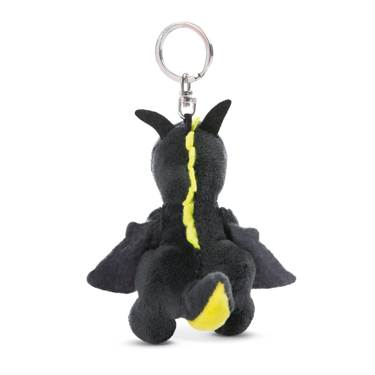 NICI 47992 Schlüsselanhänger Drache Dragor schwarz-gelb 9cm stehend Dragonia, Grau 2