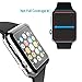 [2 Pack] Apple Watch 38mm Tempered Glass Screen Protector, supertima [Only cover flat area][9H Hardness][Anti-Fingerprint][Anti-Bubble] screen protector for Apple Watch 38mm