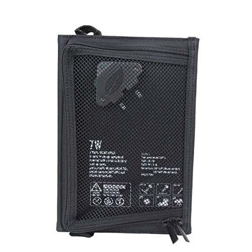 LB1 High Performance 7W Foldable Solar Charger w/ High Efficient Monocrystalline Panels Dual USB Port - 1 Ultra Fast USB Charging (2.1A) for Mp3 players, PDAs, eBooks, GPS - Thumbnail 7