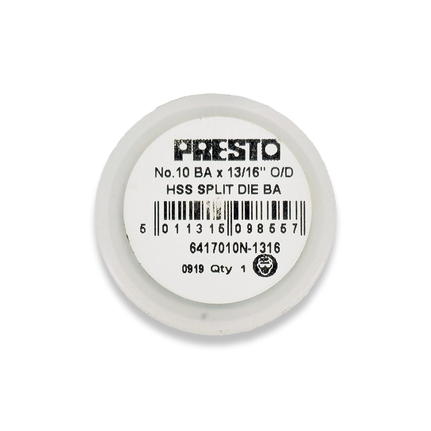 Presto 6417010N-1316 BA HSS Circular Adjustable Split Die