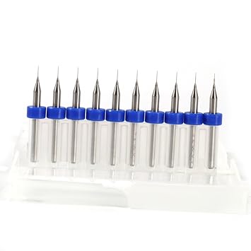 Generic 0point1 mm : 10pcs/Lot PCB Print Circuit Board Carbide Micro Drill Bits Tool Set 0.1mm to 1.4mm