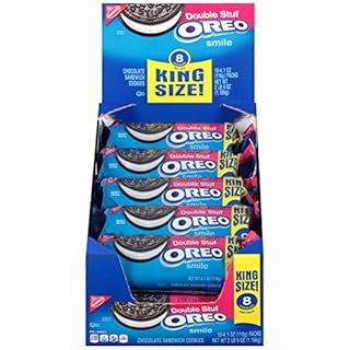 UPC 044000029531 product image for OREO Double Stuf Chocolate Sandwich Cookies, Original Flavor, 10 King Size Snack | upcitemdb.com