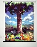 Home Decor Anime Pocket Monster Pokémon Poster wall Scroll 23.6 X 35.4 Inches -011