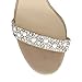 AZMODO Women's Feather Ankle Strap Zip Rhinestone High Heeled Sandals 1622-74 (US 8/EU 39/CN 39)