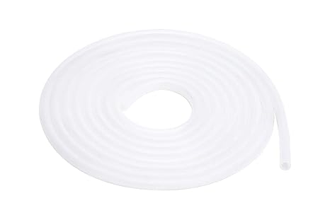 TEN-HIGH Silikonschlauch, verschiedene Innen- und Außendurchmesser und Wandstärke, flexibler Schlauch aus Silikon, 1 Meter/2 