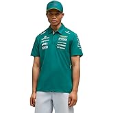 PUMA Aston Martin F1 2026 Men's Team Polo | Regular fit, All the latest team and partner logos, Short sleeve with placket collar, Officially licensed