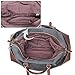 PRASACCO Oversized Canvas Duffel Bags for Men, Travel Tote Shoulder Handbag Weekend Bag for Women, Gray