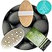 Dry Brushing Body Brush Cellulite Massager - Exfoliating Bath & Spa Scrubber for Shower with Natural Boar Bristles - Scrub Away Dead Skin and Toxins, Stimulate Lymphatic System