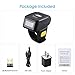 Portable Ring 1D 2D QR Barcode Scanner,Wearable Wireless Finger Mini Bar Code Reader Compatible for Windows, Mac OS, Android 4.0+, iOS Support Scan QR PDF417 DataMatrix on Screen and Paper
