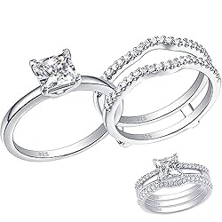 SHELOVES Princess CZ Wedding Ring Guard Rings