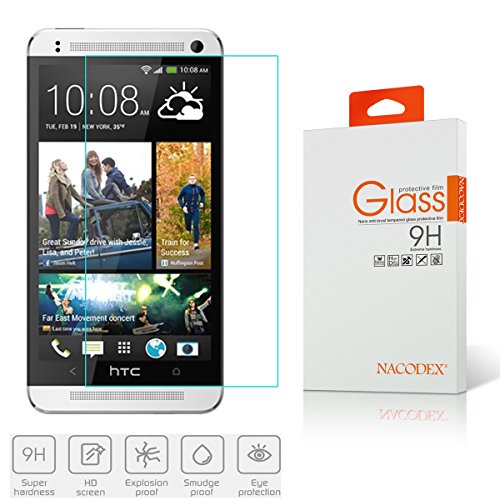 Nacodex Premium Ultra Thin Tempered Glass Screen Protector Film For HTC One Remix / HTC One Mini 2 - Protect Your Screen From Scratches - Retail Package