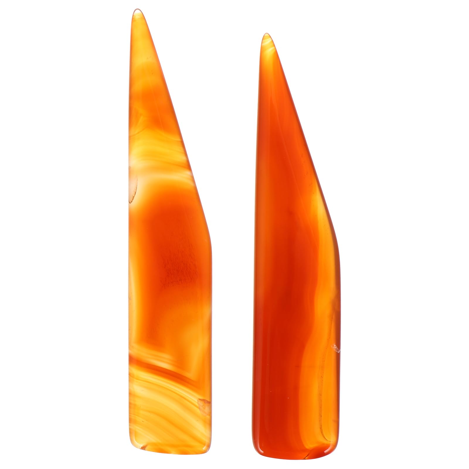 VILLCASE 2pcs Agate Polishing Burnisher, Polishing Agate K-nife Jewelry Polishing Burnishing Tool for Gold, Sterling Silver, Platinum, Jewelry Surface Polishing