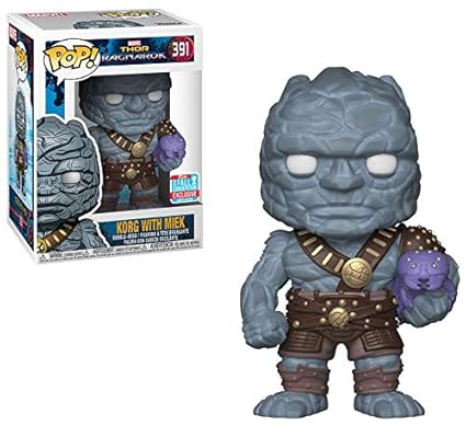 Funko Pop Marvel Thor Ragnarok Korg With Miek Fall Convention Exclusive Figure