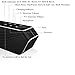 Portable Wireless Bluetooth Speaker - A1 (2017 New Design) 8 watt Wireless Speaker for Outdoor, Home, Car including Stereo Surround Sound Design, Heavy-duty, 24-hour Customer Support. (Black)