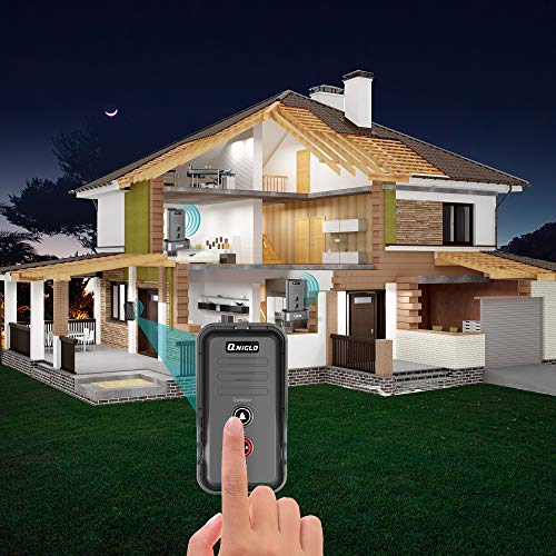 Wireless Doorbell, QNIGLO Portable IP55 Waterproof Wireless Intercom Doorbell Operating at Over 2000 Feet, Rechargeable Two Way Talk Chime Kit for Home and Office (1 Receiver&1 Push Button)