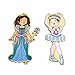 T.S. Shure Daisy Girls Princess & Ballerina Wooden Magnetic Dress-Up Dolls