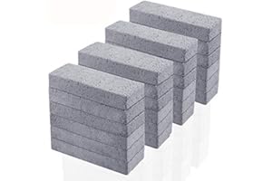 KULANNDER 24 Pack Pumice Stone for Cleaning, Pumice Scouring Pad, Toilet Bowl Ring Remover Pumice Stick Cleaner for Kitchen/Bath/Pool/Household Cleaning, 5.9 x 1.4 x 0.98 Inch