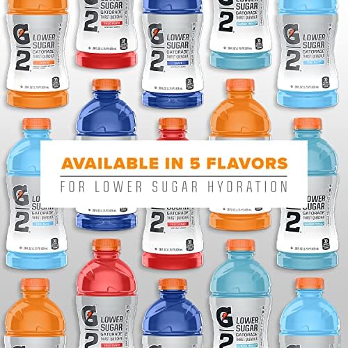 GATORADE G2 THIRST QUENCHER SPORTS DRINK, VARIETY PACK, 20OZ BOTTLES, 12 PACK, ELECTROLYTES FOR REHYDRATION