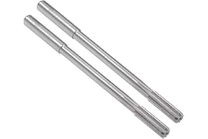 uxcell 5.8mm Chucking Reamer, HSS Cobalt M35 Lathe Machine Reamer D4 6 Straight Flutes, Round Shank Milling Cutting Tool, for