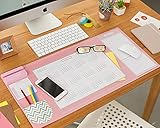 Desk Pad with Calendar, Aisakoc 25.6'' x