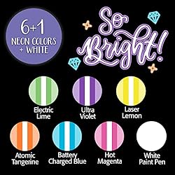 Crayola Signature Neon Markers, Light Effects, 6