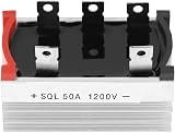 ASHATA 2x 3 Phase Bridge Rectifier 50A 1200V High Power Aluminum Diode for view 8