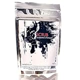 Activated Charcoal Scrub 4oz – 100% Natural Body Scrub & Facial Cleanser - Deep Cleaning & Exfoliating - Reduces Pores, Removes Blackheads & Acne - Made in USA - Cellulite Treatment