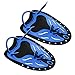 Global-store Professional Swim Training Paddles Hand Paddles Power Paddles Swimming Training Aid Flat Paddles for Children (Blue, S)