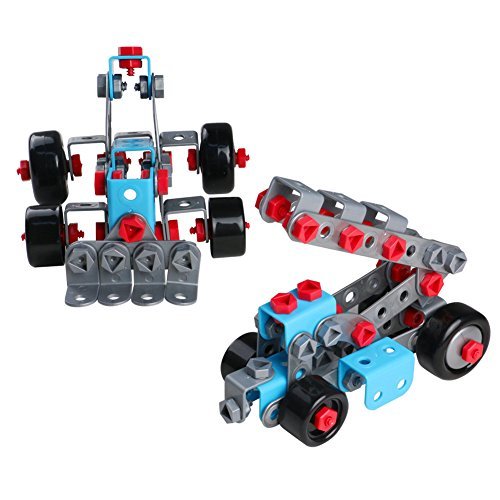 Educational Construction Engineering Building Blocks Set | STEM Learning | Creative Fun Kit | 3D Assemble DIY Models Car | Best Gift for Kids Toddlers Boys Girls 3 4 5 Years