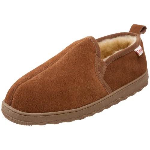 TAMARAC BY SLIPPERS MEN’S CODY NEUTRAL COLOR SUEDE LEATHER WOOL LINING SIZE 10 Tamarac Slippers Indiana Men main image 3