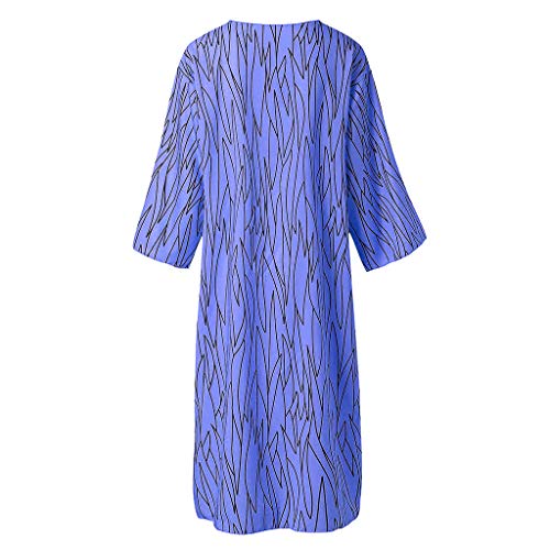 Women Floral Print Sheer Kimono Cover Up Loose Summer Chiffon Cardigan Tops