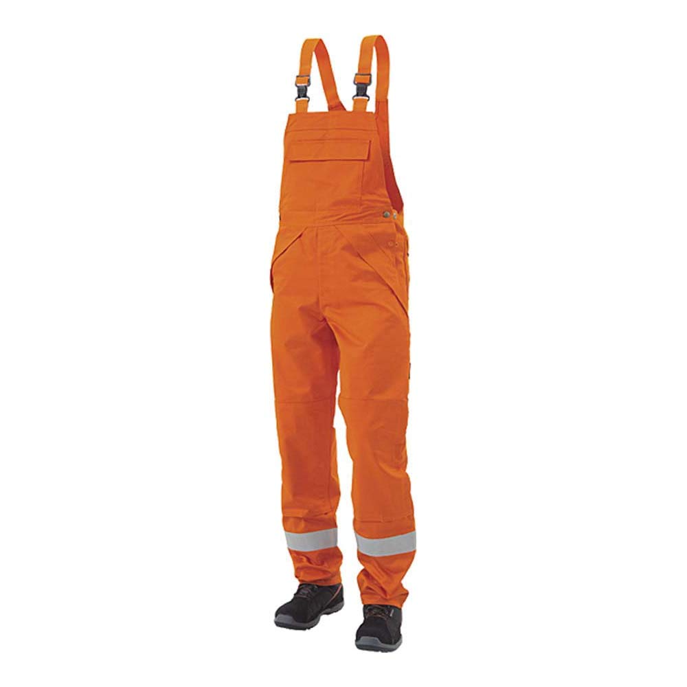 J.A.K. 1210307B080 Series 12103 65% Cotton / 34% Polyester / 1% Negastat Dungarees/Orange, 46 L (32/35) Size
