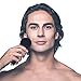 Facial Cleansing Brush Silicone, Face Brush for Men, Powerful Cleansing System, Blackhead Remover Waterproof Face Wash Massager with Holder (black)