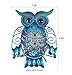 LIFFY Metal Owl Wall Decor - Outdoor Wall Art - Glass Hanging Garden Owl Decor for Patio, Porch or Door, Owl Gifts for Women