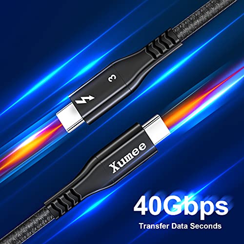 Xumee Thunderbolt 3 Cable 3.3ft, Supports 100W Fast Charging / 40Gbps