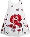 Sunny Fashion Girls Dress Little Girl Sleep in Flower Pattern Red