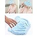 DICPOLIA Bathroom supplies Microfiber Hair Turban Quickly Dry Hair Hat Wrapped Towel Bathing Cap Absorbent Hair Drying Caps Wraps for Girls and Women (Blue)