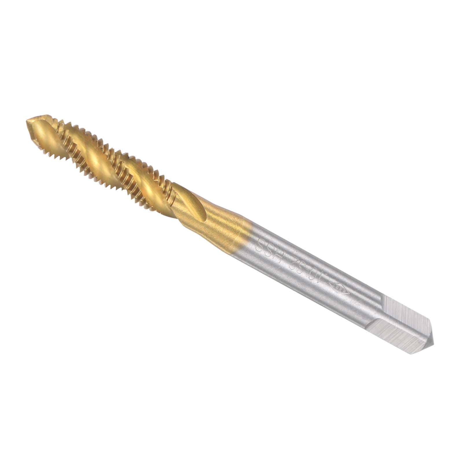 CoCud Spiral Flute Threading Tap, 10-32 UNF Thread Size 3 Flutes, High Speed Steel Tapping Tool - (Applications: for Processing Holes & Sticky Materials) — image 1