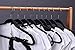J.S. Hanger Soft Matte Space-Saving Clothes Hangers for Shirt, Non-slip, Black, 20-Pack