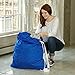 Handy Laundry Nylon Bag with Shoulder Strap, Royal Blue 30