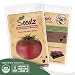 Organic Tomato Seeds (APPR. 100) Cherokee Purple Beefsteak Tomato - Heirloom Vegetable Seeds - Certified Organic, Non-GMO, Non Hybrid - USA