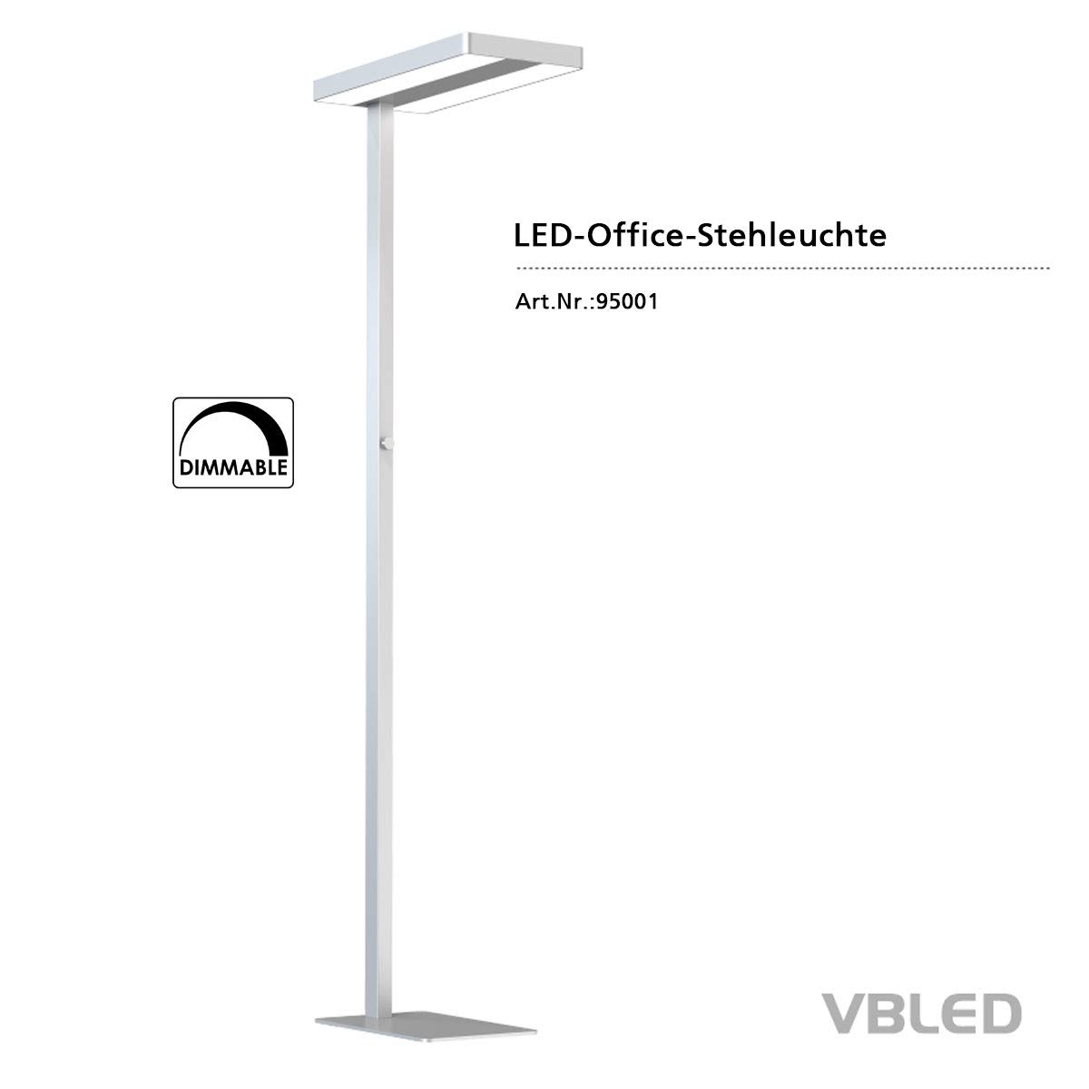 Logan Led Buro Stehlampe Mit Dimmer - Buro Ideen
